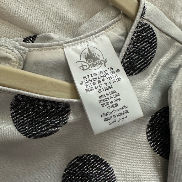 Disney Black and‎ White Polka Dot Kids Dress - Picture 3 of 6
